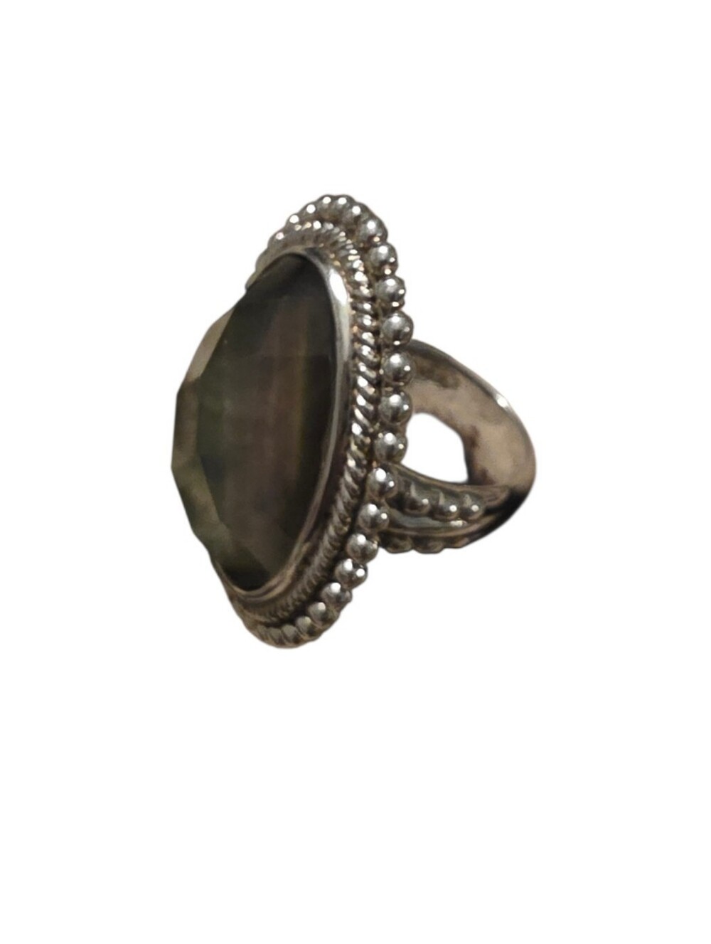 Mystic Topaz Doublet Silver Ring - Picture 2 of 4